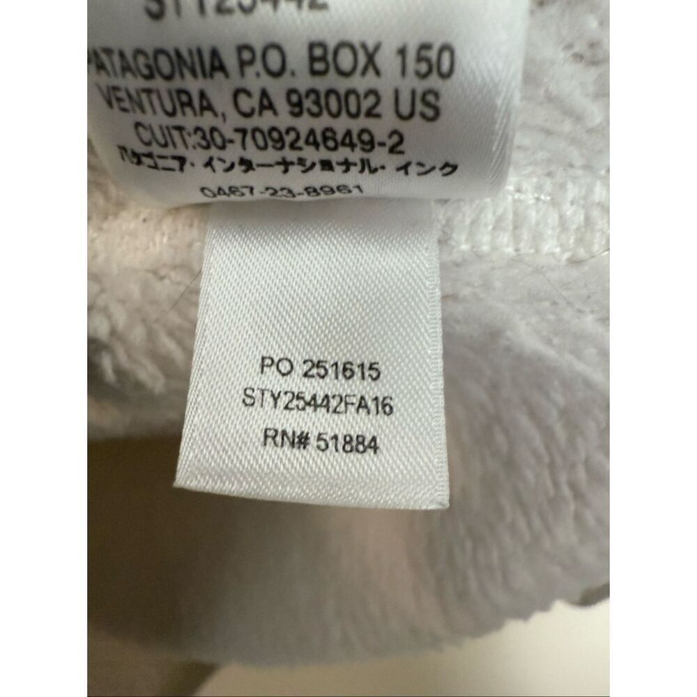 Patagonia Re-Tool Snap-T Pullover Fleece Women’s Medium Ivory Winter Athleisure - Picture 4 of 5